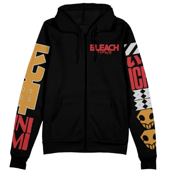 Anime Ichigo Kurosaki Tybwa V2 Bleach Streetwear Zip Hoodie Jacket