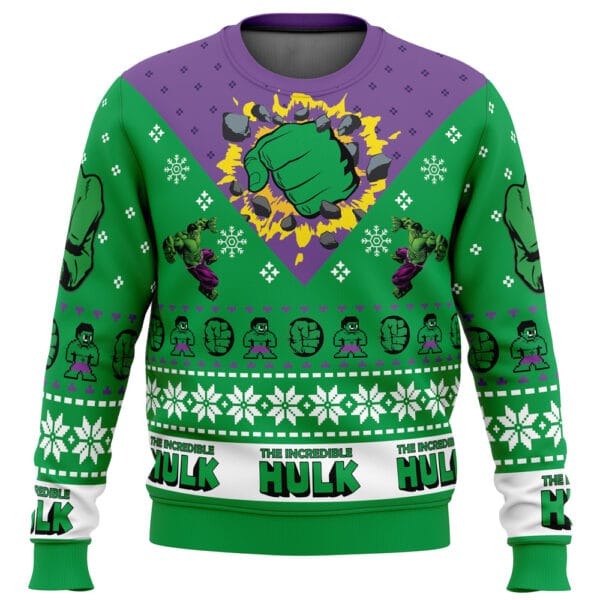 Im Always Angry The Incredible Hulk Marvel Ugly Christmas Sweater