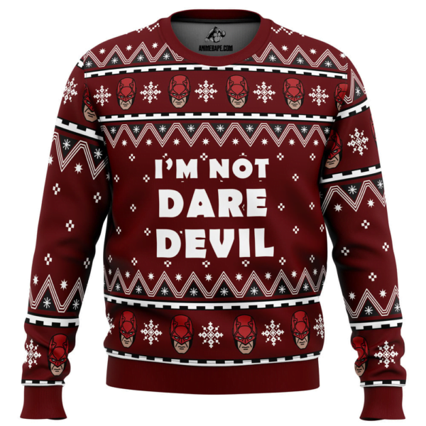 Im Not Daredevil Marvel Ugly Christmas Sweater 2