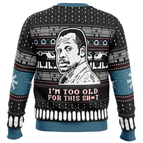 Im Too Old For This Sht Danny Glover Lethal Weapon Ugly Christmas Sweater