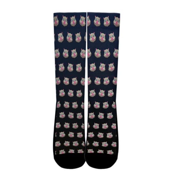 New Inosuke Hashibira Demon Slayer Socks Custom Anime Socks