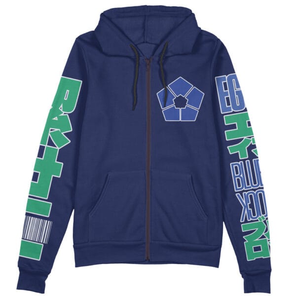 Isagi Yoichi Blue Lock Streetwear Zip Hoodie Jacket