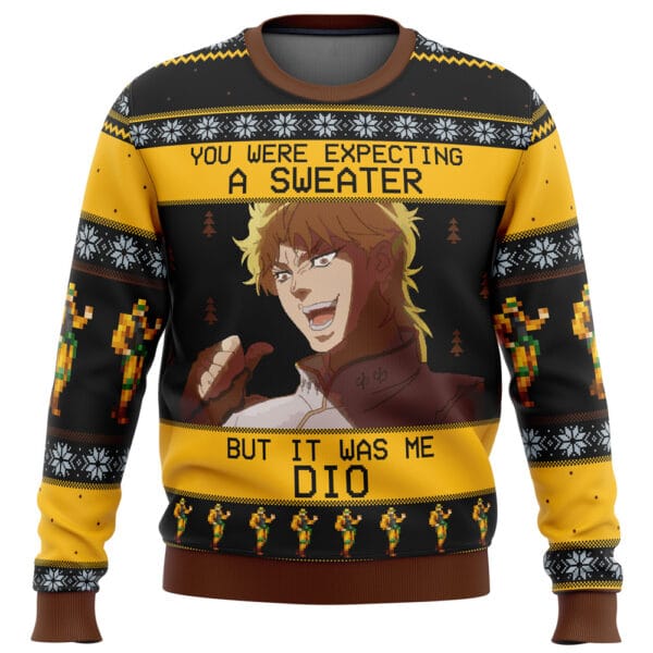 Anime It Was Me Dio Jojos Bizarre Adventure Ugly Christmas Sweater Anime