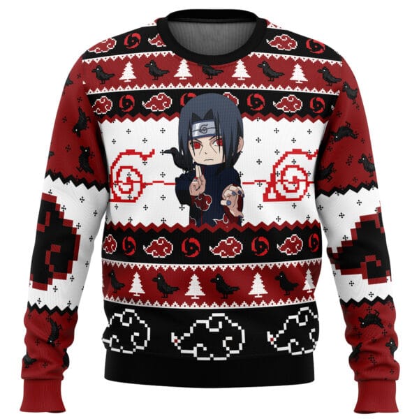 Anime Itachi Uchiha Chibi Akatsuki Naruto Ugly Christmas Sweater Anime