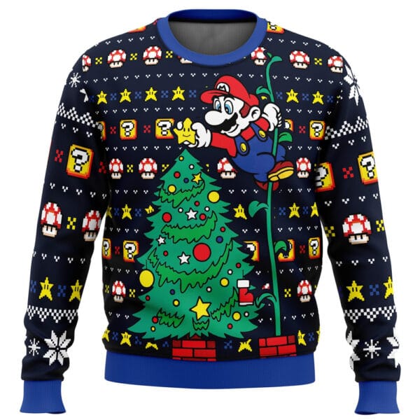 Its A Tree Super Mario Bros Ugly Christmas Sweater