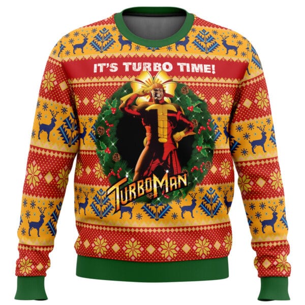 Its Turbo Time Turbo Time Ugly Christmas Sweater