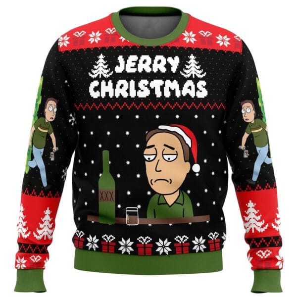 Jerry Christmas Rick And Morty Ugly Christmas Sweater