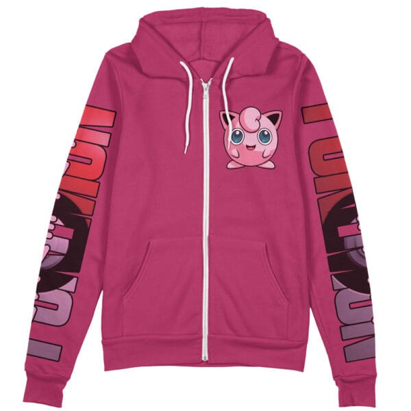 Jigglypuff Pokemon Streetwear Zip Hoodie Jacket