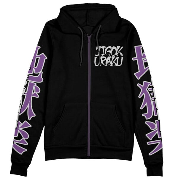 Jigokuraku Hells Paradise Streetwear Zip Hoodie Jacket