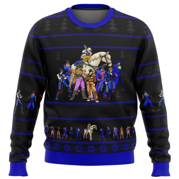 Anime Jojos Bizarre Adventure Generations Ugly Christmas Sweater