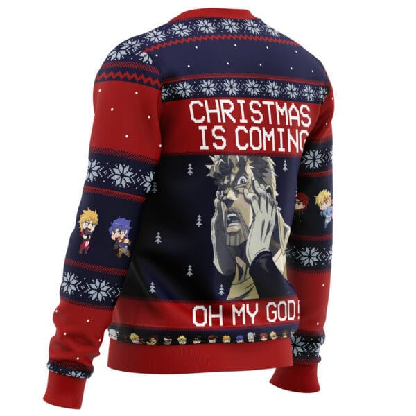 Anime Jojos Bizarre Adventure Joseph Joestar Oh My God Ugly Christmas Sweater Anime