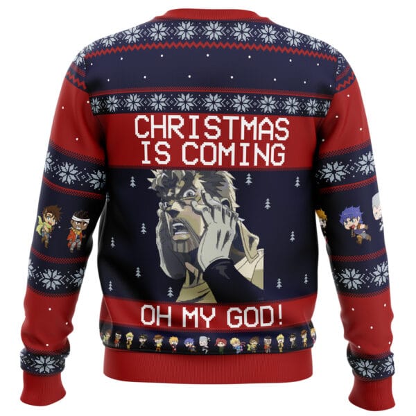 Anime Jojos Bizarre Adventure Joseph Joestar Oh My God Ugly Christmas Sweater Anime