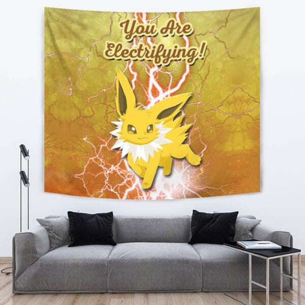 Jolteon Electrifying Pokemon Tapestry