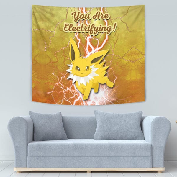 Jolteon Electrifying Pokemon Tapestry