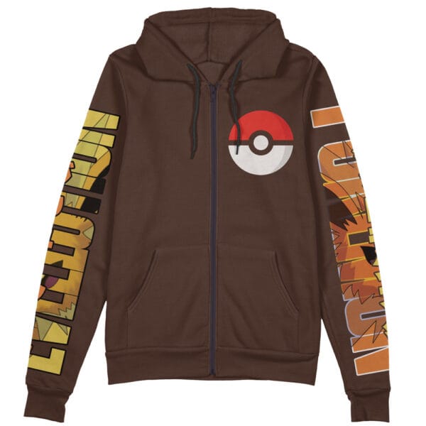 Jolteon Pokemon Streetwear Zip Hoodie Jacket