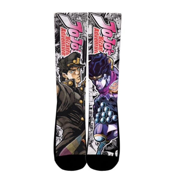 New Anime Jotaro Kujo Socks Jojos Bizarre Adventure Custom Anime Socks