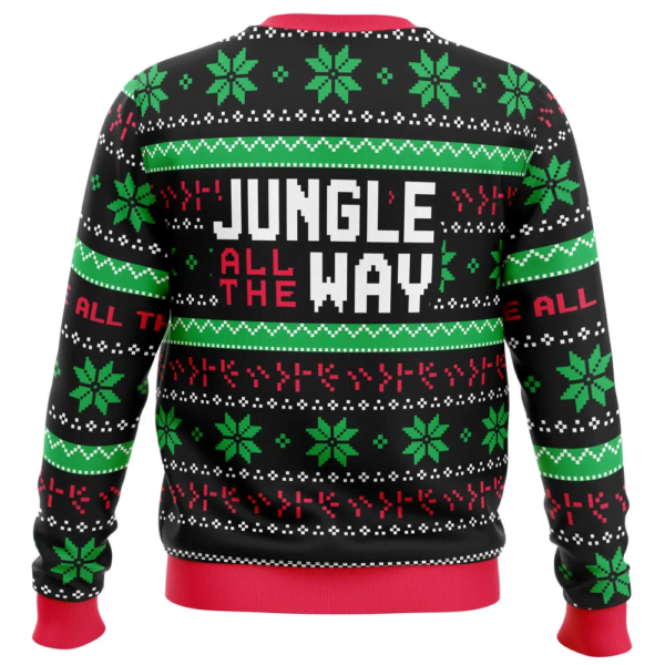 Jungle All The Way Arnold Schwarzenegger Ugly Christmas Sweater