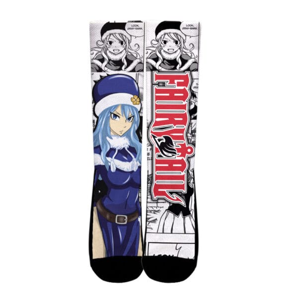 Juvia Lockser Socks Fairy Tail Custom Anime Socks Manga Style