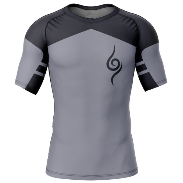 Anime Kakashi Anbu Naruto Short Sleeve Rash Guard Compression Shirt