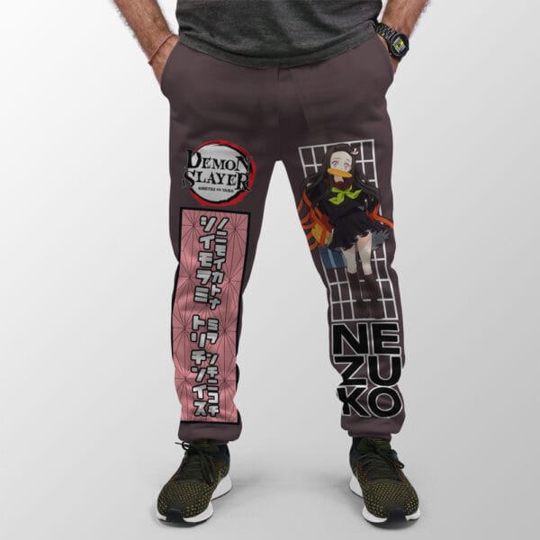 Anime Kamado Nezuko Demon Slayer Streetwear Sweatpants