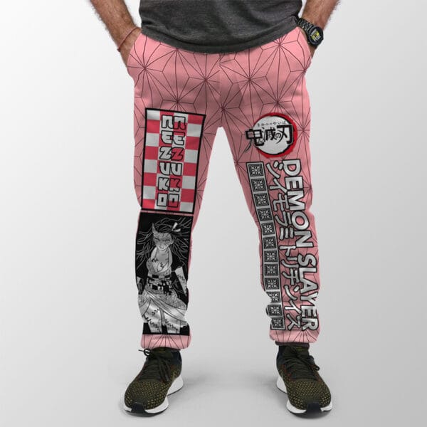 Anime Kamado Nezuko Haori Demon Slayer Streetwear Sweatpants