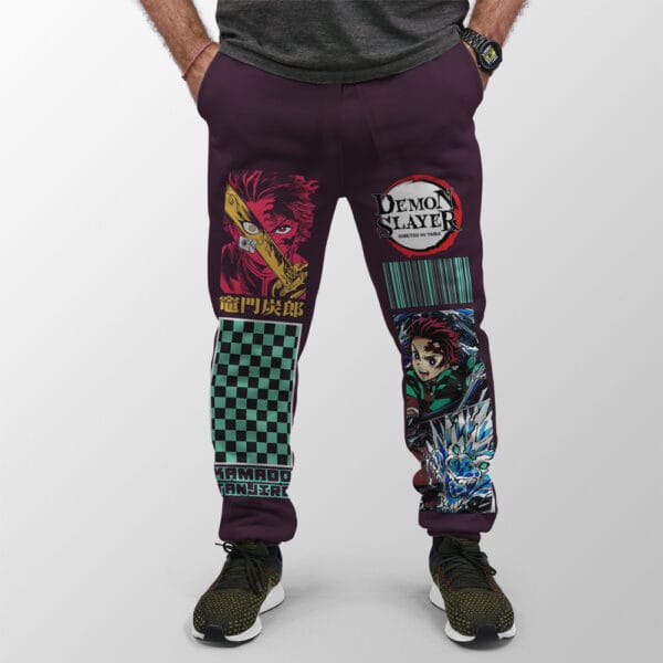 Anime Kamado Tanjiro Demon Slayer Streetwear Sweatpants