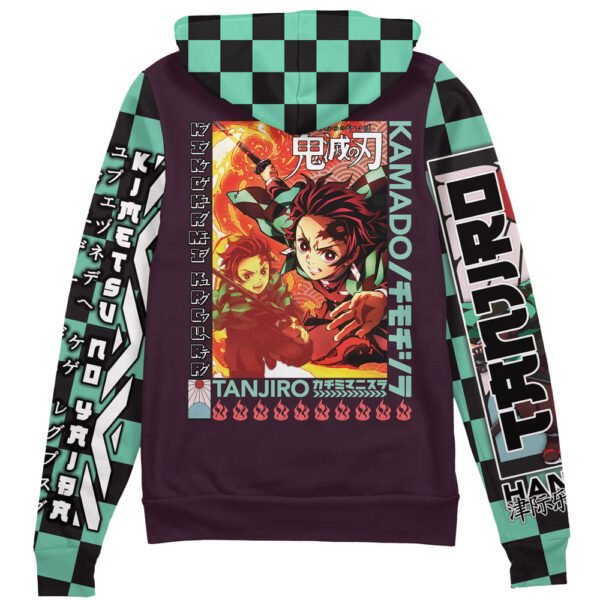 New Kamado Tanjiro Demon Slayer Streetwear Zip Hoodie Jacket