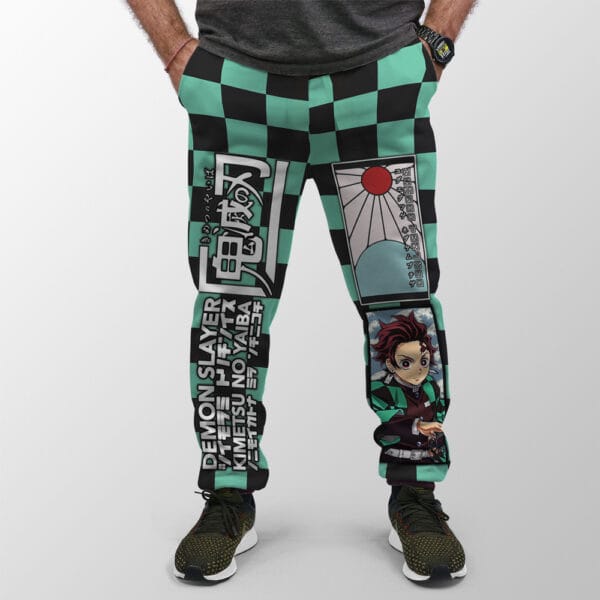 Anime Kamado Tanjiro Haori Demon Slayer Streetwear Sweatpants