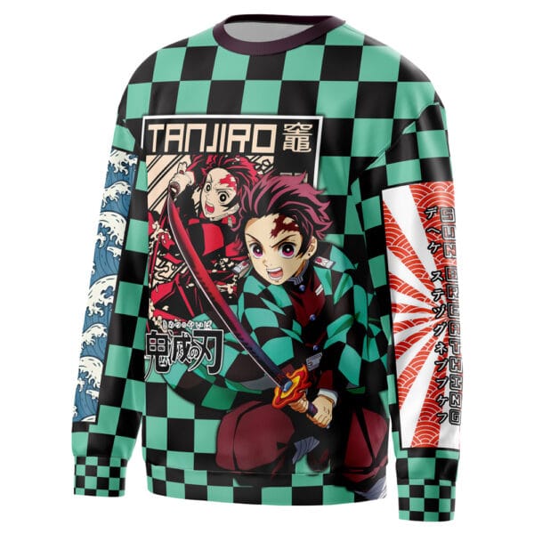 Anime Kamado Tanjiro Haori Demon Slayer Streetwear Sweatshirt 2