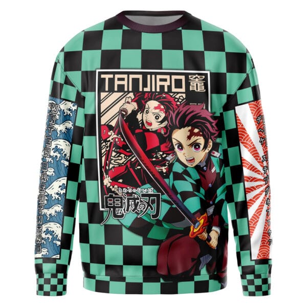 Anime Kamado Tanjiro Haori Demon Slayer Streetwear Sweatshirt 2