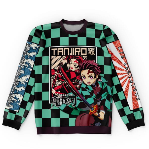 Anime Kamado Tanjiro Haori Demon Slayer Streetwear Sweatshirt 2