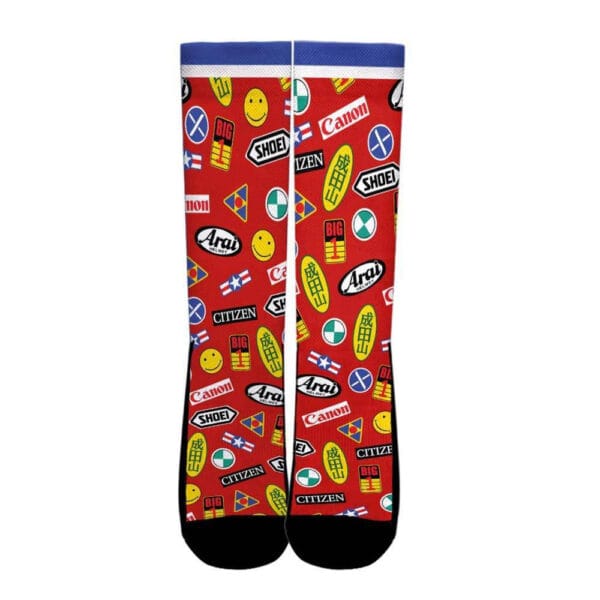 Kaneda Full Bike Decal Socks Akira Anime Custom Socks Pt09