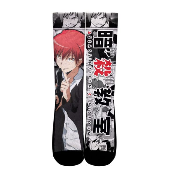 Karma Akabane Socks Assassination Classroom Custom Anime Socks Mix Manga