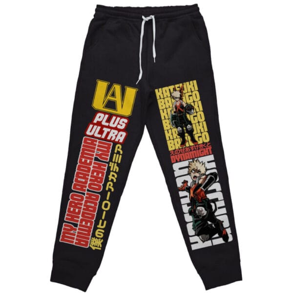 Anime Katsuki Bakugo My Hero Academia Streetwear Sweatpants