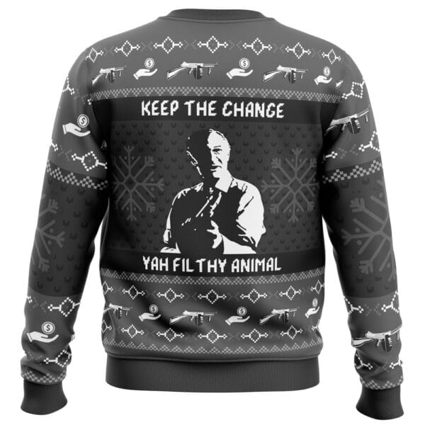 Keep The Change Yah Filthy Animal Home Alone Ugly Christmas Sweater