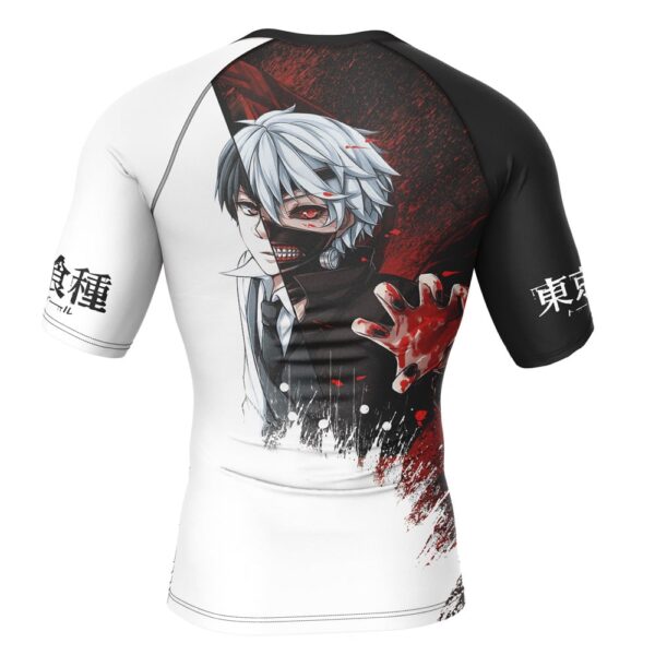 Ken Kaneki Tokyo Ghoul Short Sleeve Rash Guard Compression Shirt