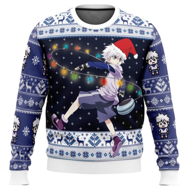 Anime Killua Zoldyck V2 Hunter X Hunter Ugly Christmas Sweater