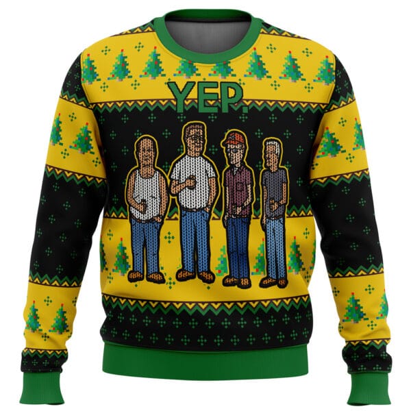 King Of The Hill Yep Ugly Christmas Sweater