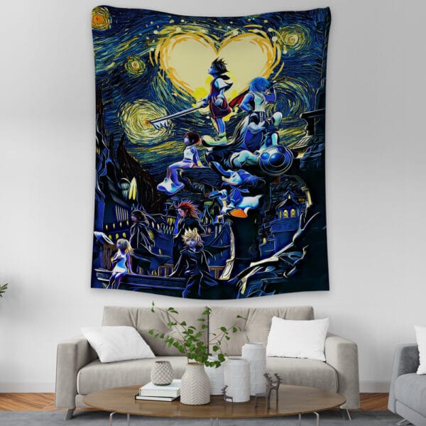 Kingdom Hearts Starry Night Tapestry