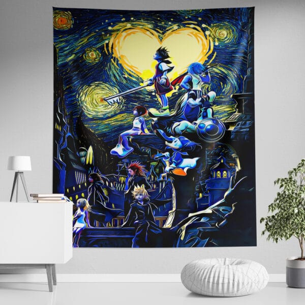 Kingdom Hearts Starry Night Tapestry