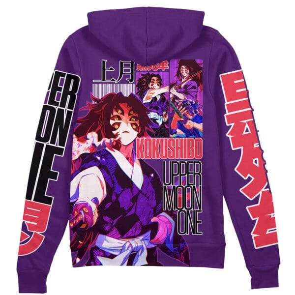 Kokushibo V2 Demon Slayer Streetwear Zip Hoodie Jacket