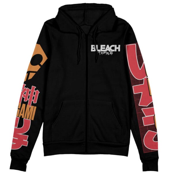 Anime Kurosaki Ichigo Tybwa V3 Bleach Streetwear Zip Hoodie Jacket