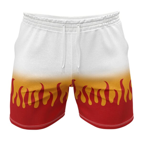 Anime Kyojuro Rengoku Demon Slayer Gym Shorts