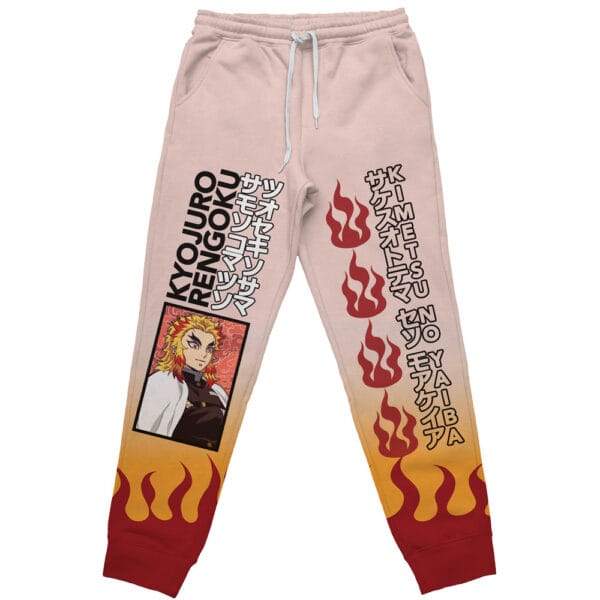 Anime Kyojuro Rengoku Haori Demon Slayer Streetwear Sweatpants