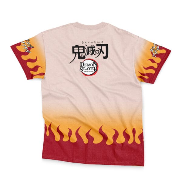 Anime Kyojuro Rengoku Haori Demon Slayer Streetwear Tshirt