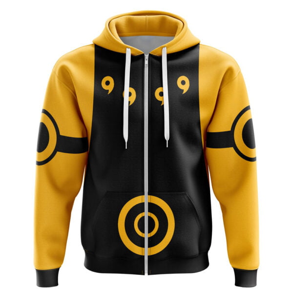 Anime Kyuubi Mode Naruto Zip Hoodie Jacket Anime