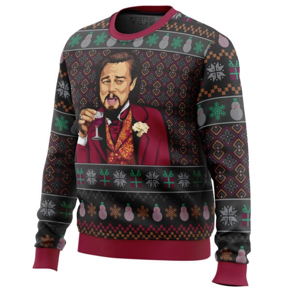 Laughing Leo Dicaprio Meme Ugly Christmas Sweater