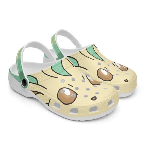 Leafeon Pokemon Custom Clogs