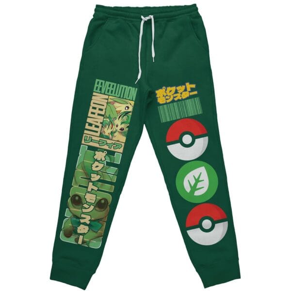 Leafeon Pokemon Streetwear Sweatpants