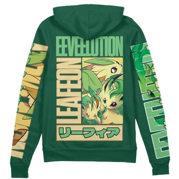 Leafeon Pokemon Streetwear Zip Hoodie Jacket